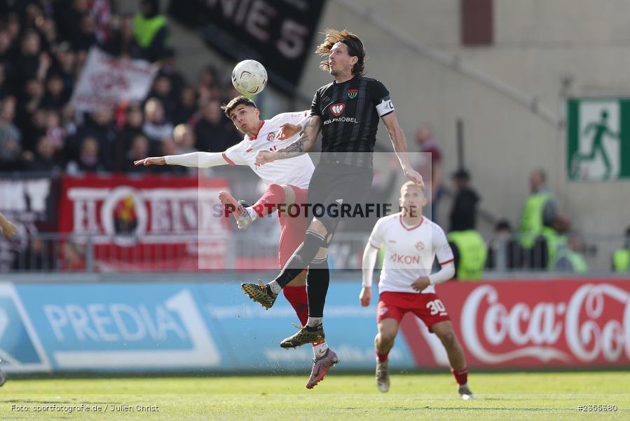 Lukas Billick, AKON Arena, Würzburg, 25.03.2023, sport, action, Fussball, BFV, 29. Spieltag, Derby, Regionalliga Bayern, FWK, FC05, 1. FC Schweinfurt, FC Würzburger Kickers - Bild-ID: 2355380