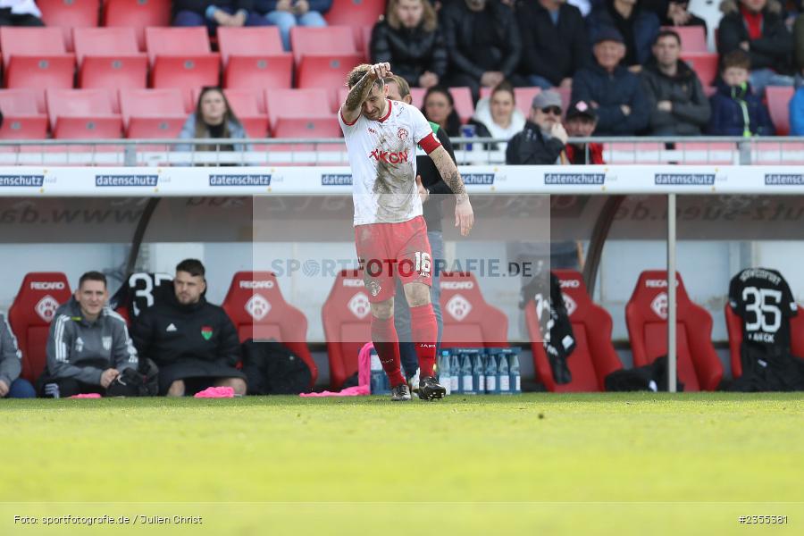 Peter Kurzweg, AKON Arena, Würzburg, 25.03.2023, sport, action, Fussball, BFV, 29. Spieltag, Derby, Regionalliga Bayern, FWK, FC05, 1. FC Schweinfurt, FC Würzburger Kickers - Bild-ID: 2355381