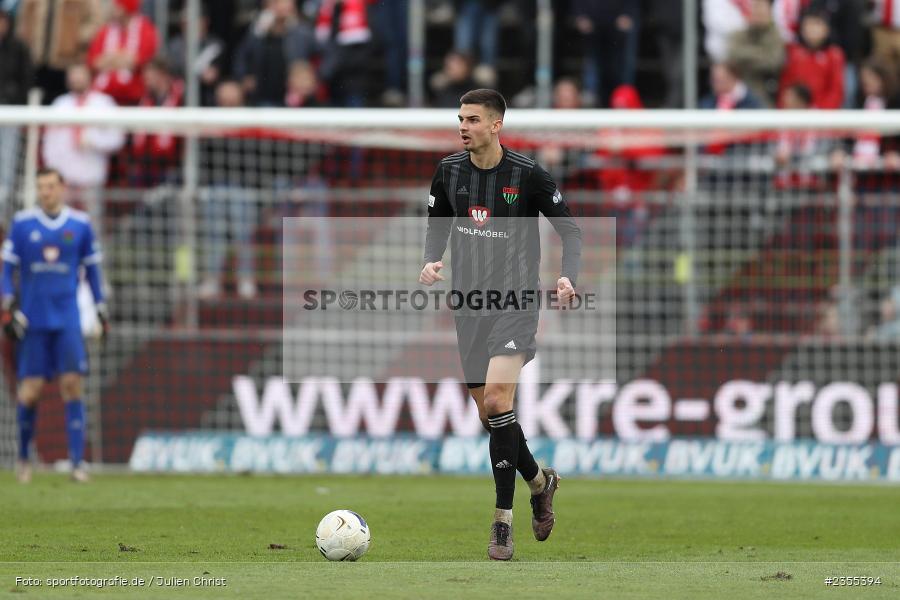 Ivan Mihaljevic, AKON Arena, Würzburg, 25.03.2023, sport, action, Fussball, BFV, 29. Spieltag, Derby, Regionalliga Bayern, FWK, FC05, 1. FC Schweinfurt, FC Würzburger Kickers - Bild-ID: 2355394