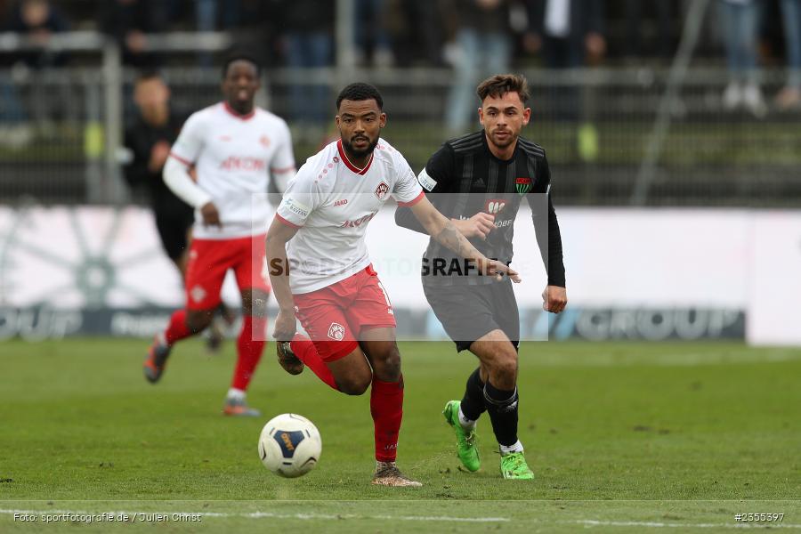 Fabrice Montcheu, AKON Arena, Würzburg, 25.03.2023, sport, action, Fussball, BFV, 29. Spieltag, Derby, Regionalliga Bayern, FWK, FC05, 1. FC Schweinfurt, FC Würzburger Kickers - Bild-ID: 2355397