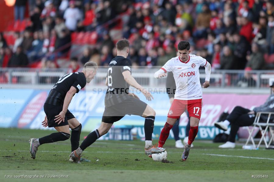 Ivan Franjic, AKON Arena, Würzburg, 25.03.2023, sport, action, Fussball, BFV, 29. Spieltag, Derby, Regionalliga Bayern, FWK, FC05, 1. FC Schweinfurt, FC Würzburger Kickers - Bild-ID: 2355416