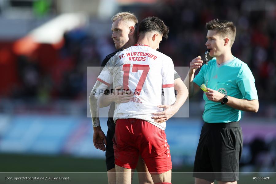 Benjamin Hadžić, AKON Arena, Würzburg, 25.03.2023, sport, action, Fussball, BFV, 29. Spieltag, Derby, Regionalliga Bayern, FWK, FC05, 1. FC Schweinfurt, FC Würzburger Kickers - Bild-ID: 2355420