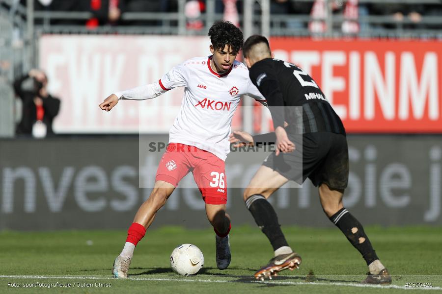Andre Leipold, AKON Arena, Würzburg, 25.03.2023, sport, action, Fussball, BFV, 29. Spieltag, Derby, Regionalliga Bayern, FWK, FC05, 1. FC Schweinfurt, FC Würzburger Kickers - Bild-ID: 2355426