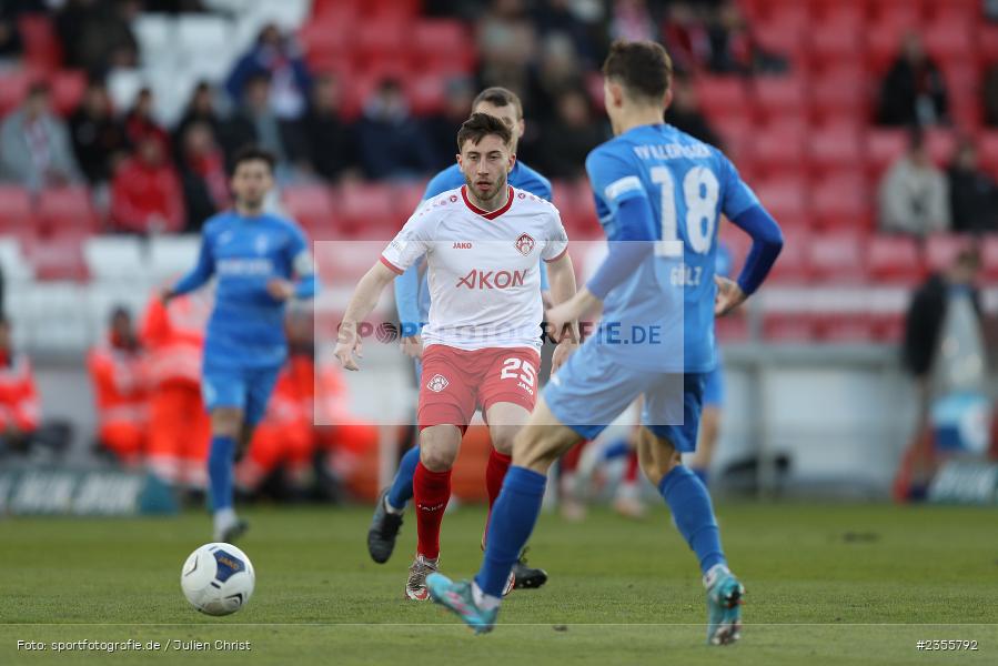 Dominik Meisel, AKON Arena, Würzburg, 28.03.2023, sport, action, Fussball, BFV, BFV-Verbandspokal Halbfinale, FVI, FWK, FV Illertissen, FC Würzburger Kickers - Bild-ID: 2355792
