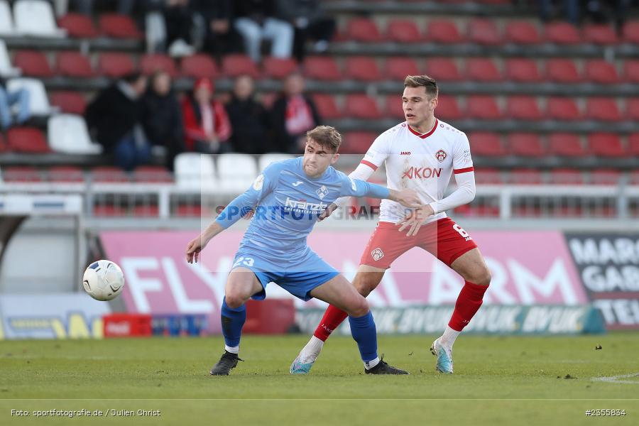 Hannes Pöschl, AKON Arena, Würzburg, 28.03.2023, sport, action, Fussball, BFV, BFV-Verbandspokal Halbfinale, FVI, FWK, FV Illertissen, FC Würzburger Kickers - Bild-ID: 2355834