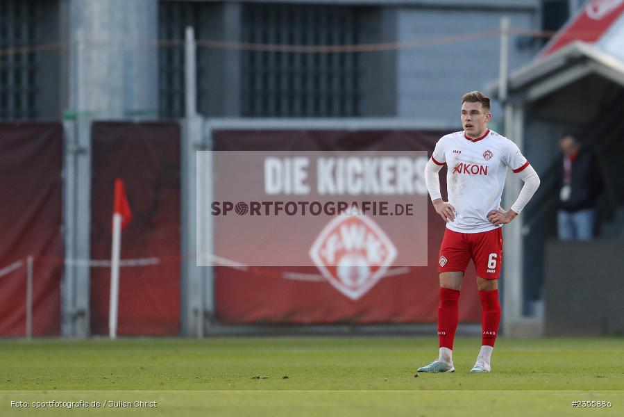 Marius Wegmann, AKON Arena, Würzburg, 28.03.2023, sport, action, Fussball, BFV, BFV-Verbandspokal Halbfinale, FVI, FWK, FV Illertissen, FC Würzburger Kickers - Bild-ID: 2355886
