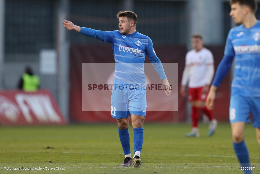 Yannick Glessing, AKON Arena, Würzburg, 28.03.2023, sport, action, Fussball, BFV, BFV-Verbandspokal Halbfinale, FVI, FWK, FV Illertissen, FC Würzburger Kickers - Bild-ID: 2355887