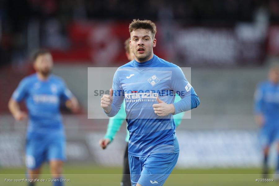 Yannick Glessing, AKON Arena, Würzburg, 28.03.2023, sport, action, Fussball, BFV, BFV-Verbandspokal Halbfinale, FVI, FWK, FV Illertissen, FC Würzburger Kickers - Bild-ID: 2355889