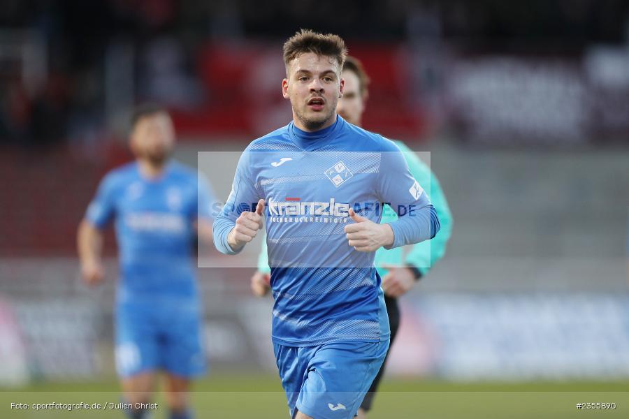 Yannick Glessing, AKON Arena, Würzburg, 28.03.2023, sport, action, Fussball, BFV, BFV-Verbandspokal Halbfinale, FVI, FWK, FV Illertissen, FC Würzburger Kickers - Bild-ID: 2355890