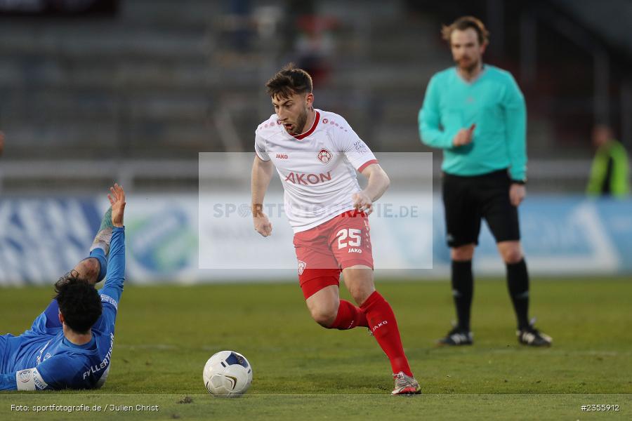 Dominik Meisel, AKON Arena, Würzburg, 28.03.2023, sport, action, Fussball, BFV, BFV-Verbandspokal Halbfinale, FVI, FWK, FV Illertissen, FC Würzburger Kickers - Bild-ID: 2355912