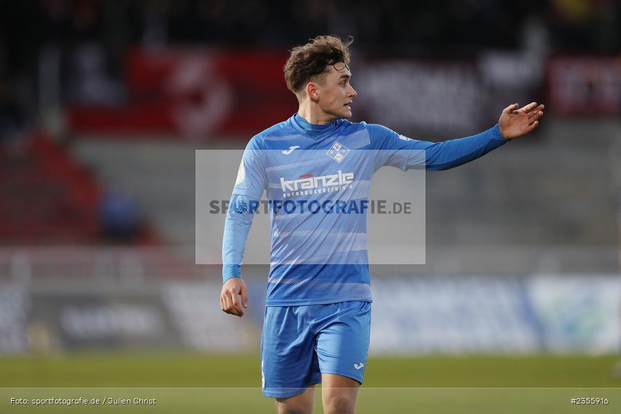 Elias Rudolf Herzig, AKON Arena, Würzburg, 28.03.2023, sport, action, Fussball, BFV, BFV-Verbandspokal Halbfinale, FVI, FWK, FV Illertissen, FC Würzburger Kickers - Bild-ID: 2355916