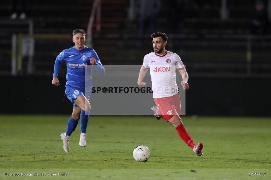 Dardan Karimani, AKON Arena, Würzburg, 28.03.2023, sport, action, Fussball, BFV, BFV-Verbandspokal Halbfinale, FVI, FWK, FV Illertissen, FC Würzburger Kickers - Bild-ID: 2356007