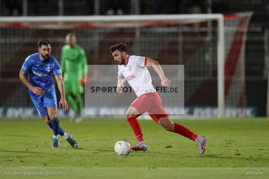 Dardan Karimani, AKON Arena, Würzburg, 28.03.2023, sport, action, Fussball, BFV, BFV-Verbandspokal Halbfinale, FVI, FWK, FV Illertissen, FC Würzburger Kickers - Bild-ID: 2356015