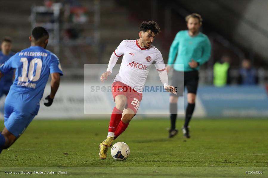 Domenico Alberico, AKON Arena, Würzburg, 28.03.2023, sport, action, Fussball, BFV, BFV-Verbandspokal Halbfinale, FVI, FWK, FV Illertissen, FC Würzburger Kickers - Bild-ID: 2356083