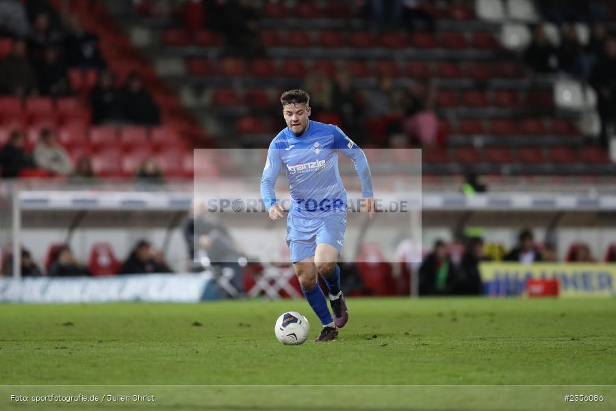 Yannick Glessing, AKON Arena, Würzburg, 28.03.2023, sport, action, Fussball, BFV, BFV-Verbandspokal Halbfinale, FVI, FWK, FV Illertissen, FC Würzburger Kickers - Bild-ID: 2356086