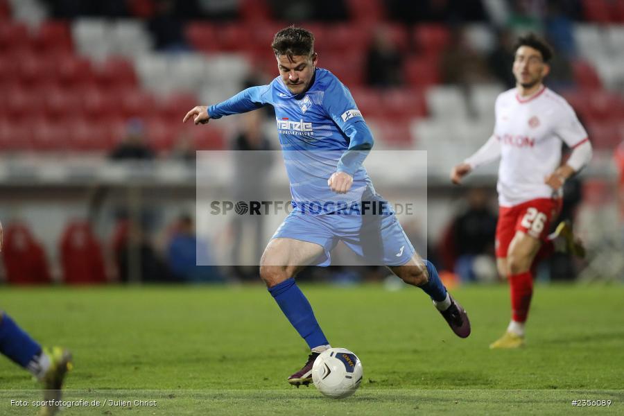 Yannick Glessing, AKON Arena, Würzburg, 28.03.2023, sport, action, Fussball, BFV, BFV-Verbandspokal Halbfinale, FVI, FWK, FV Illertissen, FC Würzburger Kickers - Bild-ID: 2356089