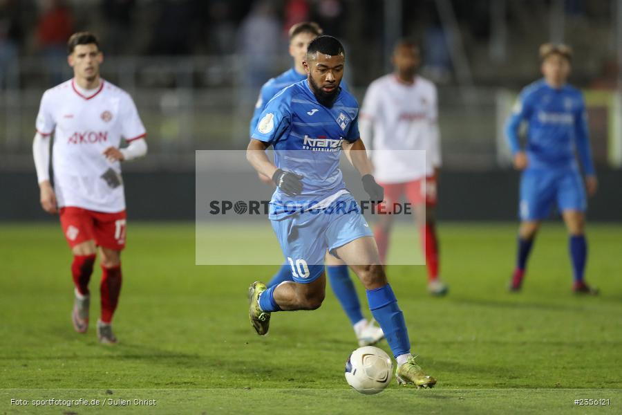 Kento Teranuma, AKON Arena, Würzburg, 28.03.2023, sport, action, Fussball, BFV, BFV-Verbandspokal Halbfinale, FVI, FWK, FV Illertissen, FC Würzburger Kickers - Bild-ID: 2356121