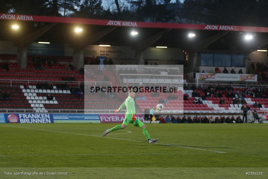 Felix Thiel, AKON Arena, Würzburg, 29.03.2023, sport, action, Fussball, BFV, BFV-Verbandspokal Halbfinale, FVI, FWK, FV Illertissen, FC Würzburger Kickers - Bild-ID: 2356233
