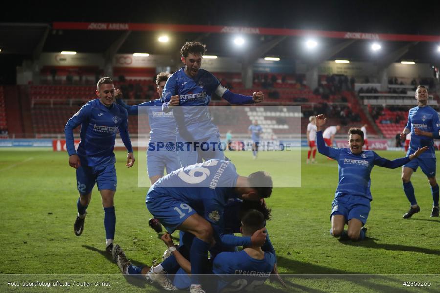 Yannik Egle, Yannick Glessing, Nico Fundel, Fabio Maiolo, Marco Mannhardt, AKON Arena, Würzburg, 29.03.2023, sport, action, Fussball, BFV, BFV-Verbandspokal Halbfinale, FVI, FWK, FV Illertissen, FC Würzburger Kickers - Bild-ID: 2356260
