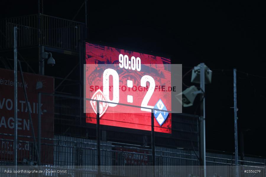 Anzeigetafel, Endstand, AKON Arena, Würzburg, 29.03.2023, sport, action, Fussball, BFV, BFV-Verbandspokal Halbfinale, FVI, FWK, FV Illertissen, FC Würzburger Kickers - Bild-ID: 2356279