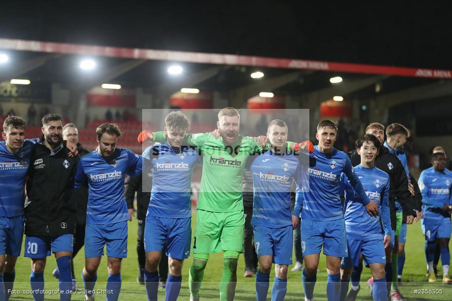 Team, AKON Arena, Würzburg, 29.03.2023, sport, action, Fussball, BFV, BFV-Verbandspokal Halbfinale, FVI, FWK, FV Illertissen, FC Würzburger Kickers - Bild-ID: 2356305