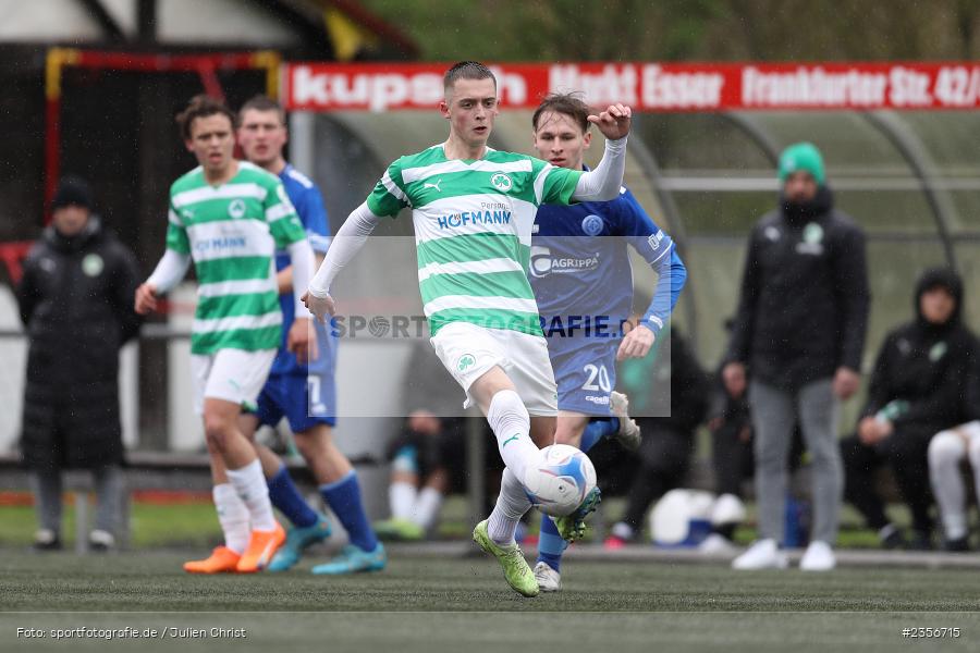 Denis Pfaffenrot, Sepp-Endres-Sportanlage, Würzburg, 02.04.2023, sport, action, BFV, Fussball, U19 Bayernliga, SGF, FV04, SpVgg Greuther Fürth, Würzburger FV 04 - Bild-ID: 2356715