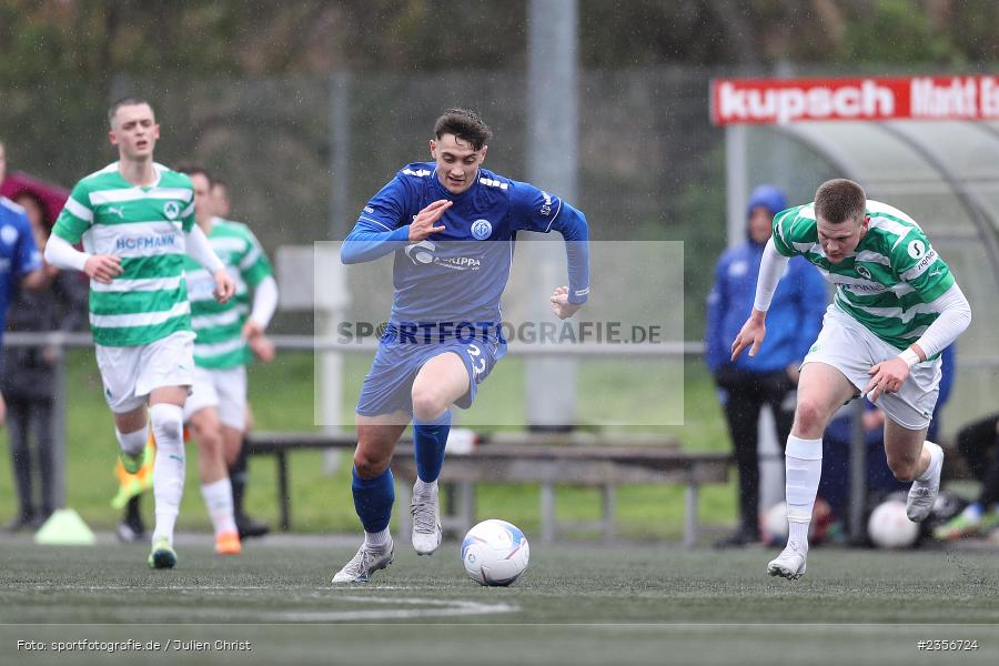 Fabio Hock, Sepp-Endres-Sportanlage, Würzburg, 02.04.2023, sport, action, BFV, Fussball, U19 Bayernliga, SGF, FV04, SpVgg Greuther Fürth, Würzburger FV 04 - Bild-ID: 2356724