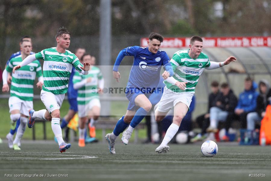 Fabio Hock, Sepp-Endres-Sportanlage, Würzburg, 02.04.2023, sport, action, BFV, Fussball, U19 Bayernliga, SGF, FV04, SpVgg Greuther Fürth, Würzburger FV 04 - Bild-ID: 2356726