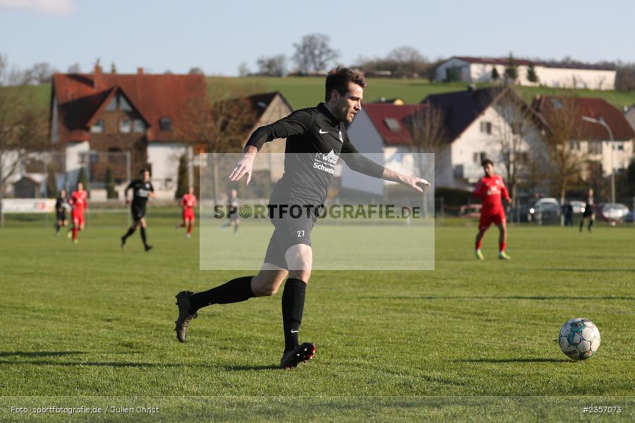 Sebastian Lehmann, Sportgelände, Schwebenried, 05.04.2023, sport, action, BFV, Fussball, 30. Spieltag, Landesliga Nordwest, VAT, DJK, SV Vatan Spor Aschaffenburg, DJK Schwebenried/Schwemmelsbach - Bild-ID: 2357073