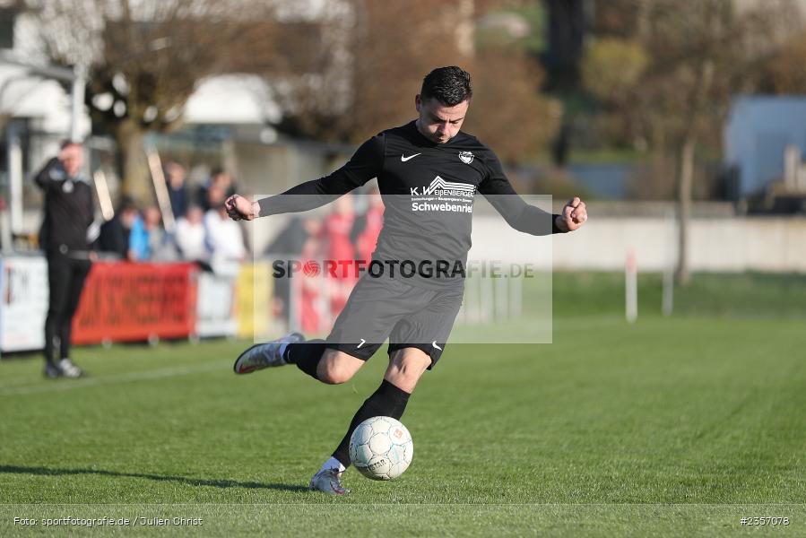 Marcel Kühlinger, Sportgelände, Schwebenried, 05.04.2023, sport, action, BFV, Fussball, 30. Spieltag, Landesliga Nordwest, VAT, DJK, SV Vatan Spor Aschaffenburg, DJK Schwebenried/Schwemmelsbach - Bild-ID: 2357078