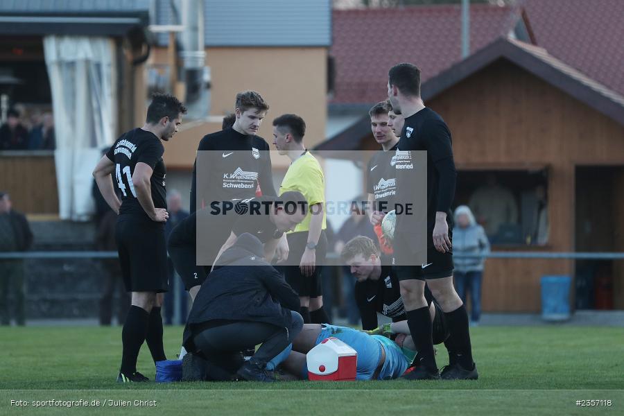 Leon Hartmann, Sportgelände, Schwebenried, 05.04.2023, sport, action, BFV, Fussball, 30. Spieltag, Landesliga Nordwest, VAT, DJK, SV Vatan Spor Aschaffenburg, DJK Schwebenried/Schwemmelsbach - Bild-ID: 2357118