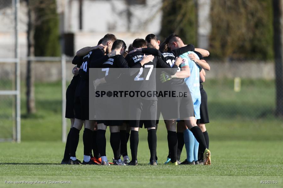 Mannschaftskreis, Sportgelände, Schwebenried, 05.04.2023, sport, action, BFV, Fussball, 30. Spieltag, Landesliga Nordwest, VAT, DJK, SV Vatan Spor Aschaffenburg, DJK Schwebenried/Schwemmelsbach - Bild-ID: 2357130