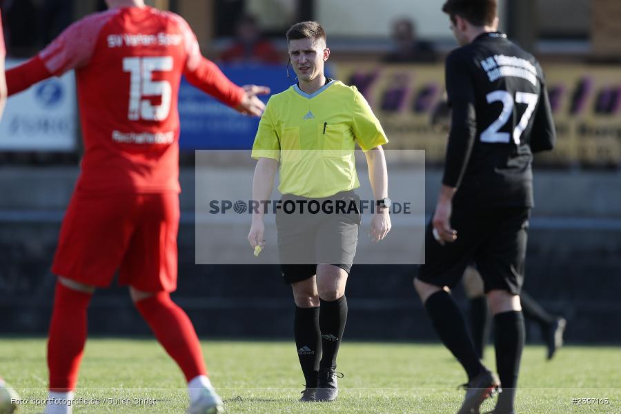 Schiedsrichter, Fabian Graztke, Sportgelände, Schwebenried, 05.04.2023, sport, action, BFV, Fussball, 30. Spieltag, Landesliga Nordwest, VAT, DJK, SV Vatan Spor Aschaffenburg, DJK Schwebenried/Schwemmelsbach - Bild-ID: 2357163