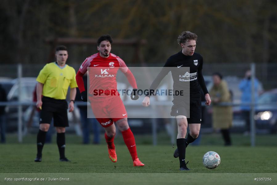Maximilian Stahl, Sportgelände, Schwebenried, 05.04.2023, sport, action, BFV, Fussball, 30. Spieltag, Landesliga Nordwest, VAT, DJK, SV Vatan Spor Aschaffenburg, DJK Schwebenried/Schwemmelsbach - Bild-ID: 2357256
