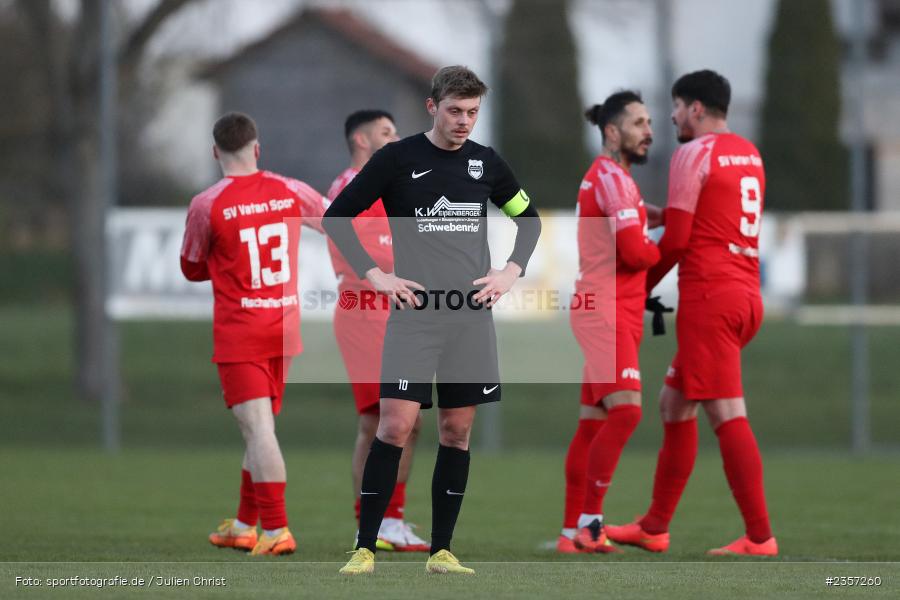 Yannick Deibl, Sportgelände, Schwebenried, 05.04.2023, sport, action, BFV, Fussball, 30. Spieltag, Landesliga Nordwest, VAT, DJK, SV Vatan Spor Aschaffenburg, DJK Schwebenried/Schwemmelsbach - Bild-ID: 2357260