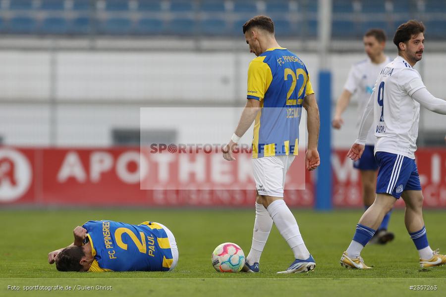 Herbert Paul, Stadion am Schönbusch, Aschaffenburg, 06.04.2023, sport, action, BFV, Fussball, 30. Spieltag, Regionalliga Bayern, FCP, SVA, FC Pipinsried, SV Viktoria Aschaffenburg - Bild-ID: 2357263