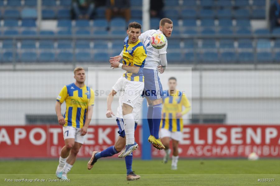 Niklas Meyer, Stadion am Schönbusch, Aschaffenburg, 06.04.2023, sport, action, BFV, Fussball, 30. Spieltag, Regionalliga Bayern, FCP, SVA, FC Pipinsried, SV Viktoria Aschaffenburg - Bild-ID: 2357277