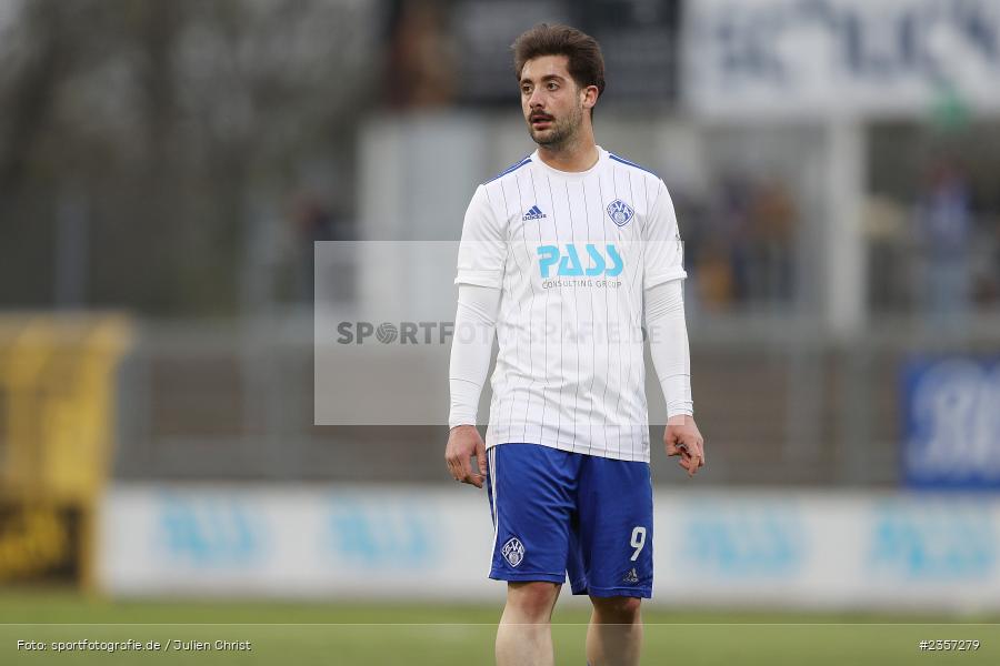 Clay Verkaj, Stadion am Schönbusch, Aschaffenburg, 06.04.2023, sport, action, BFV, Fussball, 30. Spieltag, Regionalliga Bayern, FCP, SVA, FC Pipinsried, SV Viktoria Aschaffenburg - Bild-ID: 2357279