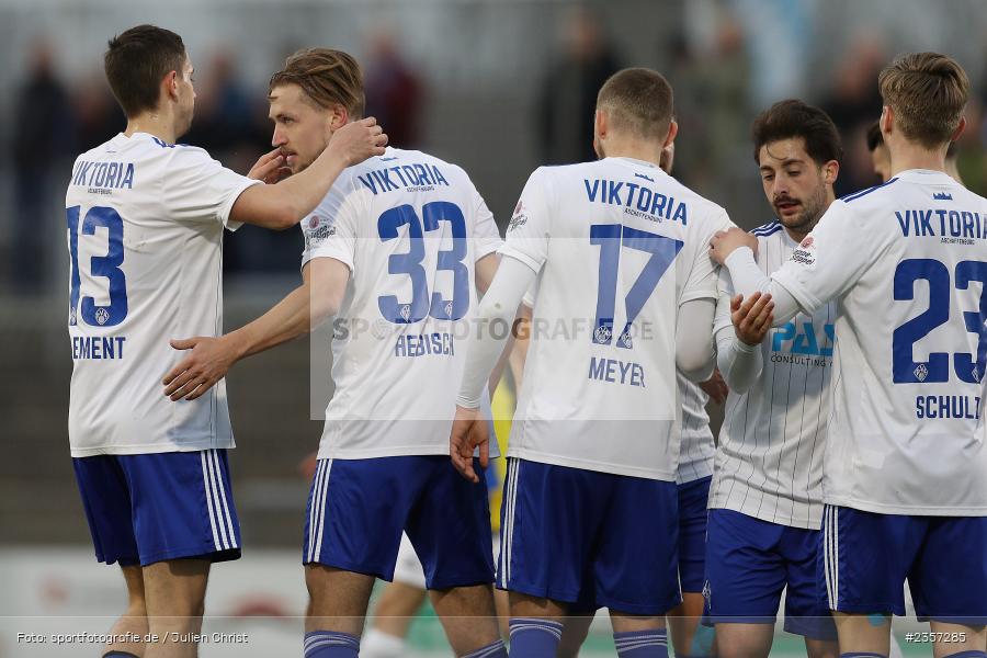 Nicolas Hebisch, Stadion am Schönbusch, Aschaffenburg, 06.04.2023, sport, action, BFV, Fussball, 30. Spieltag, Regionalliga Bayern, FCP, SVA, FC Pipinsried, SV Viktoria Aschaffenburg - Bild-ID: 2357285