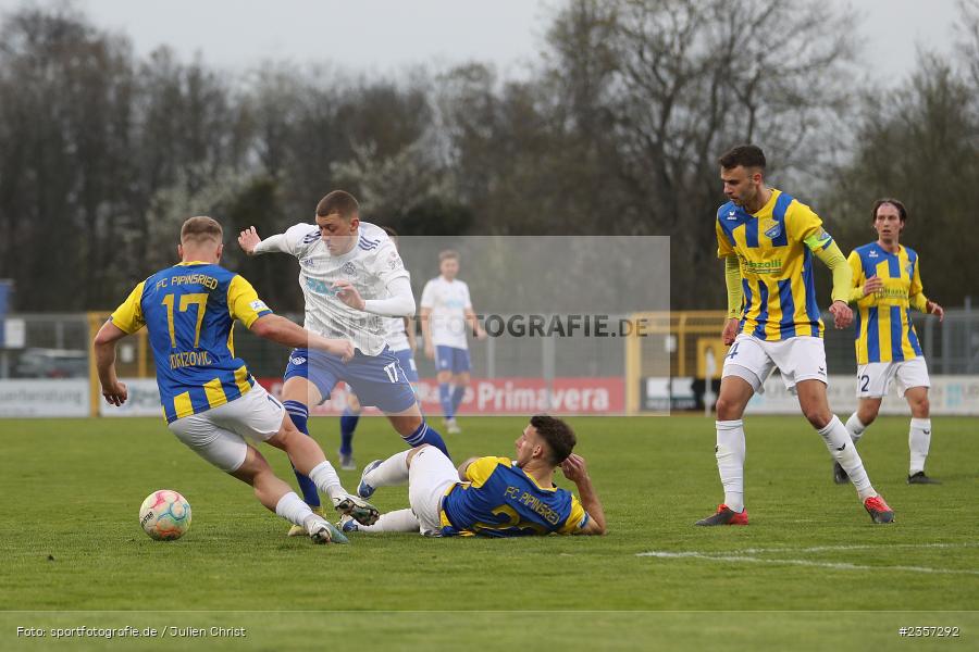 Niklas Meyer, Stadion am Schönbusch, Aschaffenburg, 06.04.2023, sport, action, BFV, Fussball, 30. Spieltag, Regionalliga Bayern, FCP, SVA, FC Pipinsried, SV Viktoria Aschaffenburg - Bild-ID: 2357292