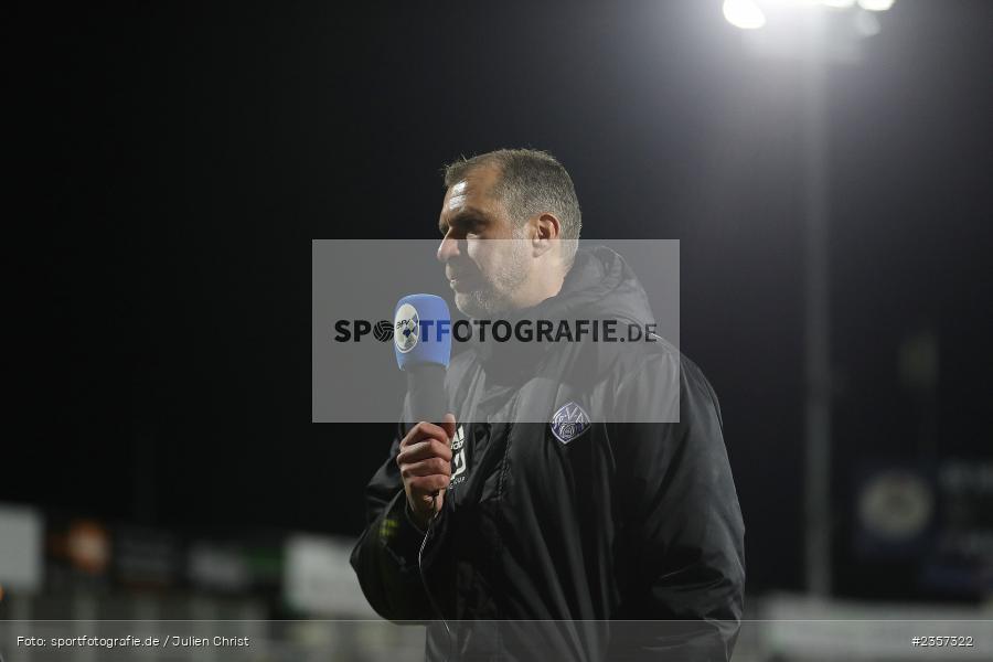 Interview, Jochen Seitz, Stadion am Schönbusch, Aschaffenburg, 06.04.2023, sport, action, BFV, Fussball, 30. Spieltag, Regionalliga Bayern, FCP, SVA, FC Pipinsried, SV Viktoria Aschaffenburg - Bild-ID: 2357322