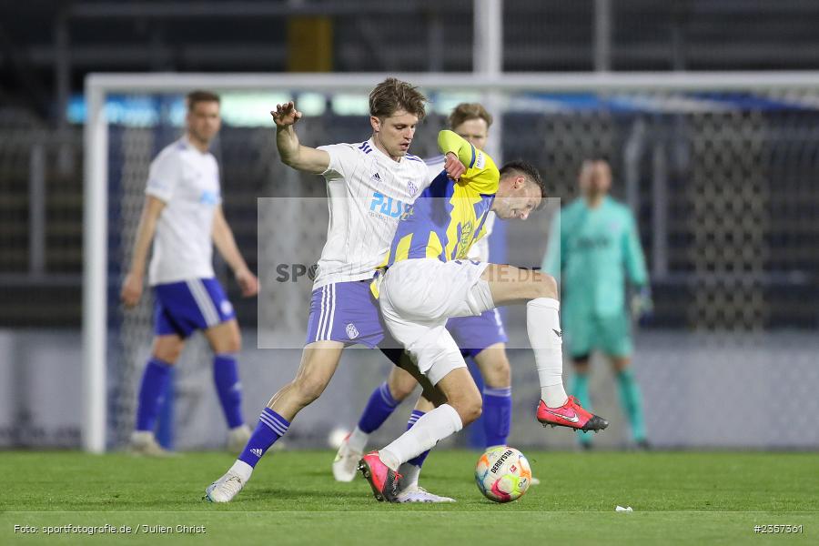 Marin Pudic, Stadion am Schönbusch, Aschaffenburg, 06.04.2023, sport, action, BFV, Fussball, 30. Spieltag, Regionalliga Bayern, FCP, SVA, FC Pipinsried, SV Viktoria Aschaffenburg - Bild-ID: 2357361