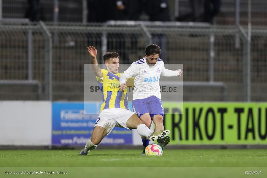 Clay Verkaj, Stadion am Schönbusch, Aschaffenburg, 06.04.2023, sport, action, BFV, Fussball, 30. Spieltag, Regionalliga Bayern, FCP, SVA, FC Pipinsried, SV Viktoria Aschaffenburg - Bild-ID: 2357364