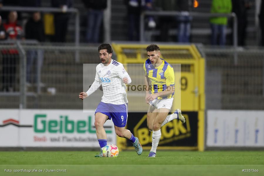 Clay Verkaj, Stadion am Schönbusch, Aschaffenburg, 06.04.2023, sport, action, BFV, Fussball, 30. Spieltag, Regionalliga Bayern, FCP, SVA, FC Pipinsried, SV Viktoria Aschaffenburg - Bild-ID: 2357366