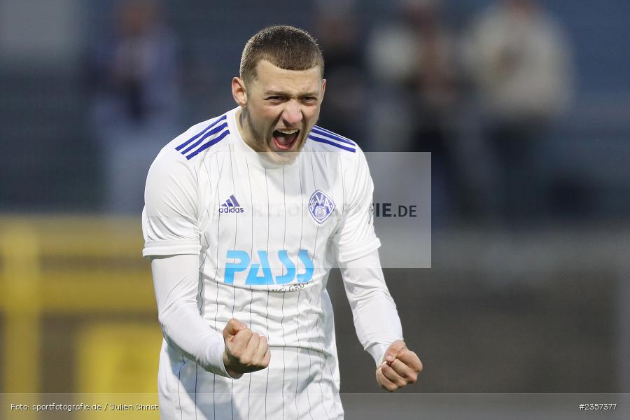 Niklas Meyer, Stadion am Schönbusch, Aschaffenburg, 06.04.2023, sport, action, BFV, Fussball, 30. Spieltag, Regionalliga Bayern, FCP, SVA, FC Pipinsried, SV Viktoria Aschaffenburg - Bild-ID: 2357377