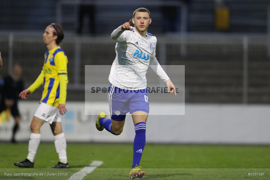 Niklas Meyer, Stadion am Schönbusch, Aschaffenburg, 06.04.2023, sport, action, BFV, Fussball, 30. Spieltag, Regionalliga Bayern, FCP, SVA, FC Pipinsried, SV Viktoria Aschaffenburg - Bild-ID: 2357381
