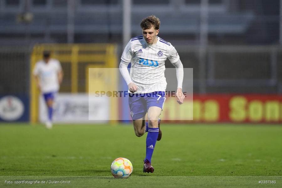 Benedict Laverty, Stadion am Schönbusch, Aschaffenburg, 06.04.2023, sport, action, BFV, Fussball, 30. Spieltag, Regionalliga Bayern, FCP, SVA, FC Pipinsried, SV Viktoria Aschaffenburg - Bild-ID: 2357383