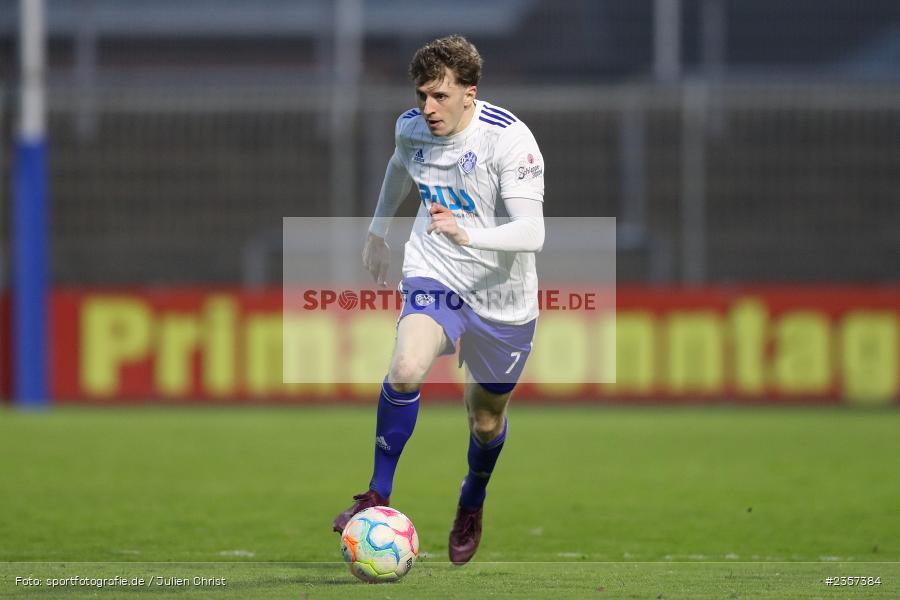 Benedict Laverty, Stadion am Schönbusch, Aschaffenburg, 06.04.2023, sport, action, BFV, Fussball, 30. Spieltag, Regionalliga Bayern, FCP, SVA, FC Pipinsried, SV Viktoria Aschaffenburg - Bild-ID: 2357384