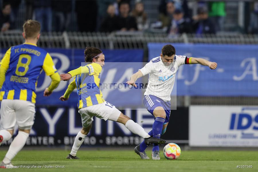 Benjamin Baier, Stadion am Schönbusch, Aschaffenburg, 06.04.2023, sport, action, BFV, Fussball, 30. Spieltag, Regionalliga Bayern, FCP, SVA, FC Pipinsried, SV Viktoria Aschaffenburg - Bild-ID: 2357385