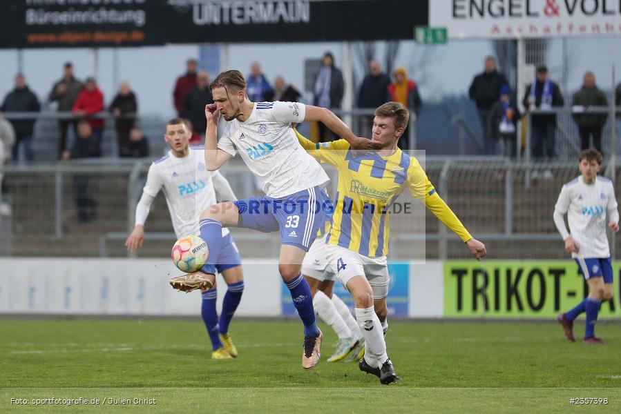 Nicolas Hebisch, Stadion am Schönbusch, Aschaffenburg, 06.04.2023, sport, action, BFV, Fussball, 30. Spieltag, Regionalliga Bayern, FCP, SVA, FC Pipinsried, SV Viktoria Aschaffenburg - Bild-ID: 2357398